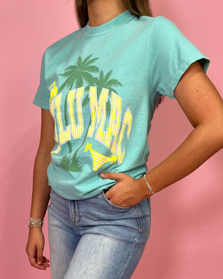 Lulu Mac Coastal Lime Blue Top - All About You Boutique & Gifts