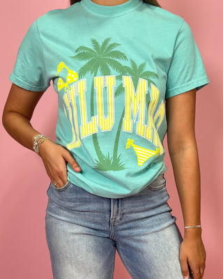 Lulu Mac Coastal Lime Blue Top - All About You Boutique & Gifts