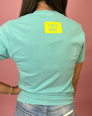 Lulu Mac Coastal Lime Blue Top - All About You Boutique & Gifts