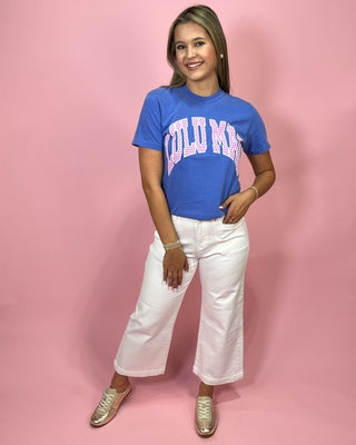 Lulu Mac Darling Blue Dots Top - All About You