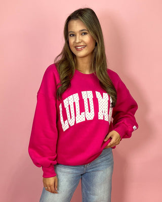 Lulu Mac Darling Dot Pink Sweatshirt - All About You Boutique & Gifts