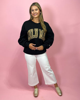Lulu Mac Fierce & Cozy Black Crewneck - All About You