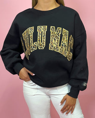 Lulu Mac Fierce & Cozy Black Crewneck - All About You