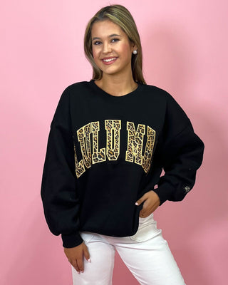 Lulu Mac Fierce & Cozy Black Crewneck - All About You