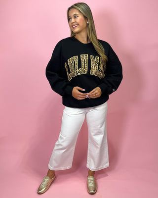 Lulu Mac Fierce & Cozy Black Crewneck - All About You