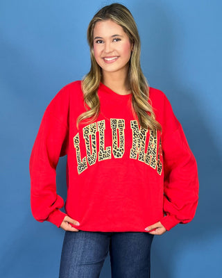 Lulu Mac Leopard Love Embroidered Crewneck *More Colors* - All About You