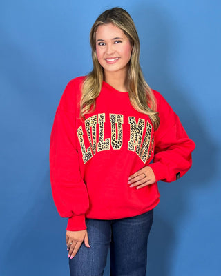 Lulu Mac Leopard Love Embroidered Crewneck *More Colors* - All About You