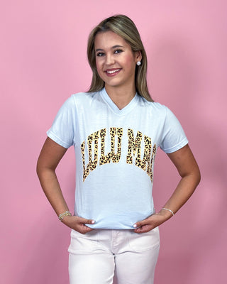 Lulu Mac Leopard Pop Blue Top - All About You