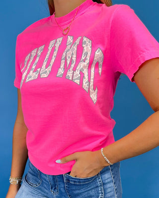 Lulu Mac Neon Pink & Camo Signature Top - All About You