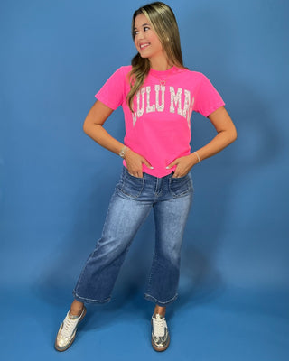 Lulu Mac Neon Pink & Camo Signature Top - All About You