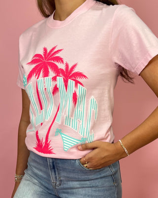 Lulu Mac Pink Palm Paradise Top - All About You Boutique & Gifts