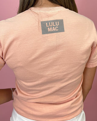 Lulu Mac Washed Peach Graphic Top - All About You