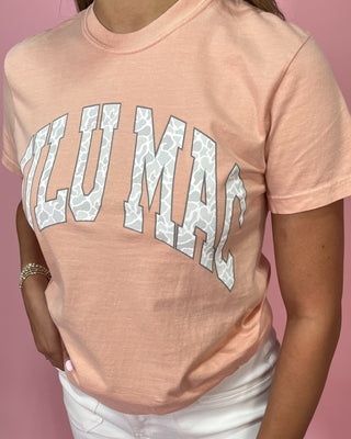 Lulu Mac Washed Peach Graphic Top - All About You