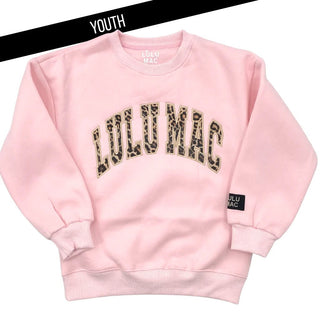 Lulu Mac Youth Paisley Pink Leopard Crew Neck - All About You