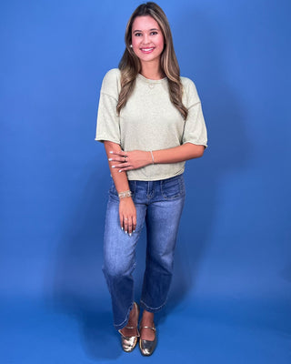 Meadow Dreams Textured Knit Top - All About You