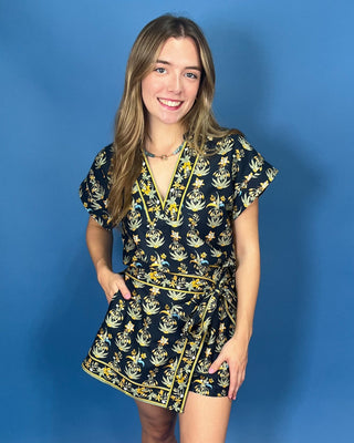 Midnight Meadow Floral Skort Set - All About You