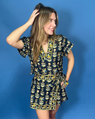 Midnight Meadow Floral Skort Set - All About You