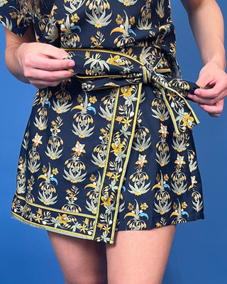Midnight Meadow Floral Skort Set - All About You