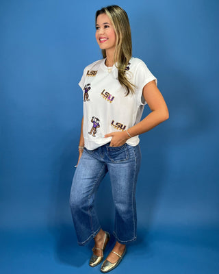 Mike's Saturdays Beaded & Embroidered White Top - All About You