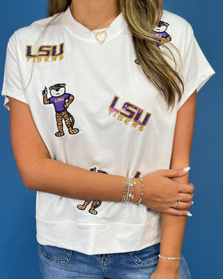 Mike's Saturdays Beaded & Embroidered White Top - All About You