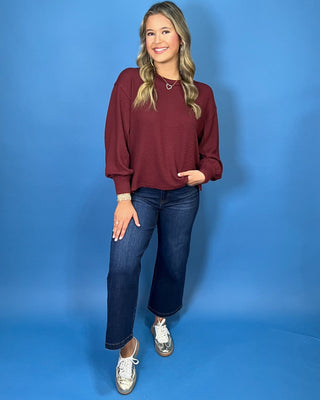 Off-Duty Relaxed Knit Long Sleeve Top *More Colors* - All About You