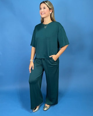 Pine Green Grove Everyday Soft Lounge Pants Set - All About You
