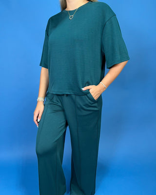 Pine Green Grove Everyday Soft Lounge Pants Set - All About You