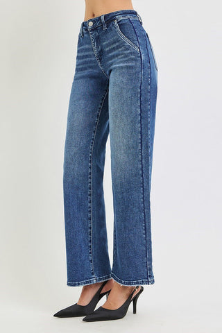 PLUS Allie TC HR Wide Leg Dark Wash Jeans - All About You