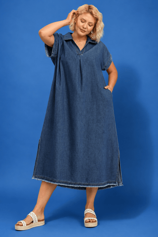 PLUS City Girl Styles Denim Dress - All About You