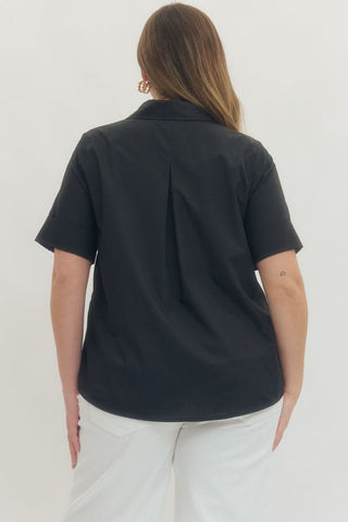 PLUS Misses Main Event Collared Statement Top *More Colors* - All About You