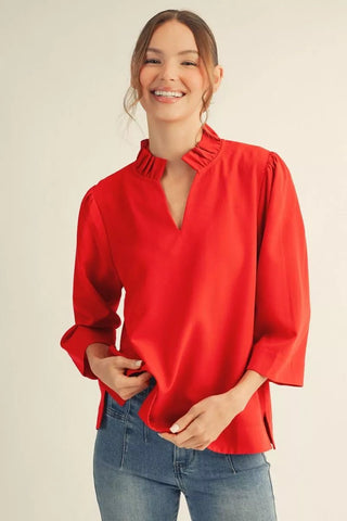 PLUS Pretty In Passion Red Top - All About You Boutique & Gifts