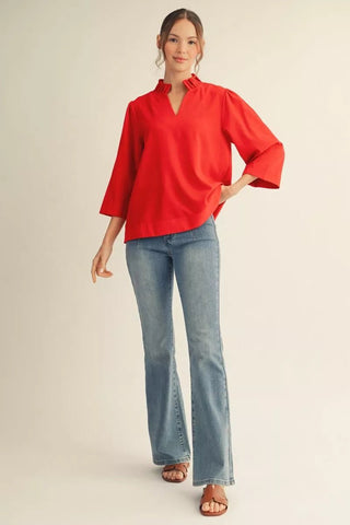 PLUS Pretty In Passion Red Top - All About You Boutique & Gifts