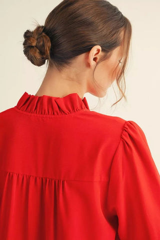 PLUS Pretty In Passion Red Top - All About You Boutique & Gifts