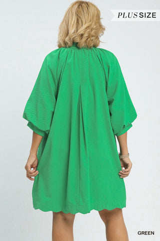 PLUS Talk Of The Town Green Dress - All About You
