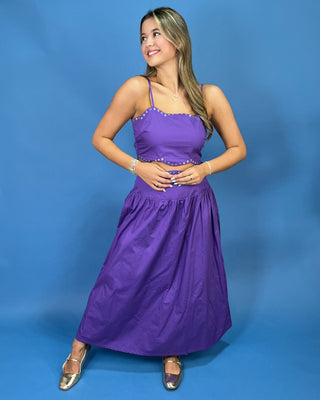 Purple Reign Rhinestone Skirt Set - All About You