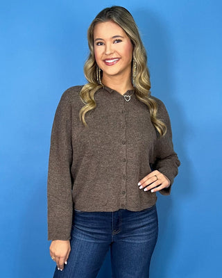 Relaxed Knit Rolled Hem Button Up Sweater Cardigan *More Colors* - All About You