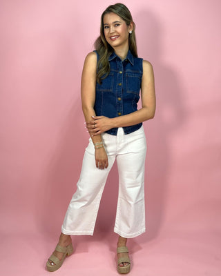 Rodeo Ready Dark Wash Denim Vest - All About You Boutique & Gifts