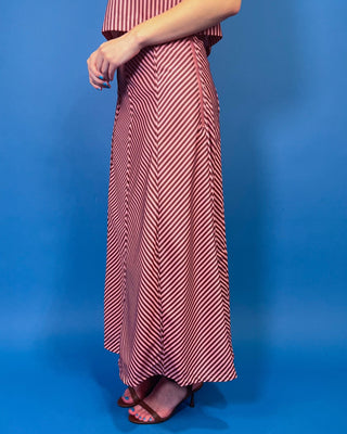 Rosie Lane Stripe Crop Top & Midi Skirt Set - All About You