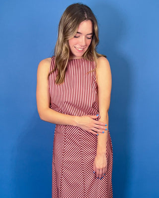 Rosie Lane Stripe Crop Top & Midi Skirt Set - All About You