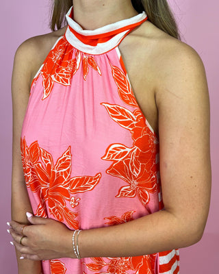 Showstopper Bow Floral Maxi Dress - All About You