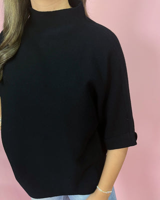 Sleek & Simple Black Short Sleeve Top - All About You Boutique & Gifts