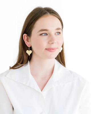 Susan Shaw Gold Heart Earrings - All About You