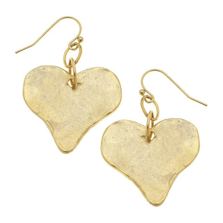 Susan Shaw Gold Heart Earrings - All About You