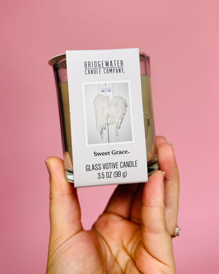 Sweet Grace Glass Votive Candle - All About You
