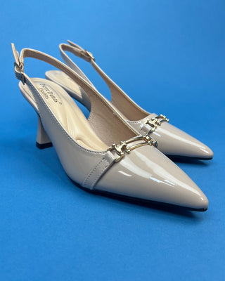 The Anna Kate Nude Sling Back Heel - All About You