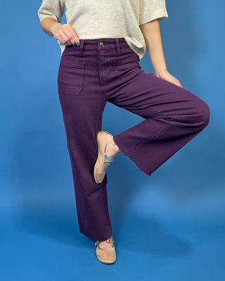 The Ashtin Plum Purple HR Crop Jeans - All About You
