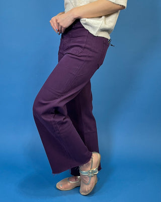 The Ashtin Plum Purple HR Crop Jeans - All About You