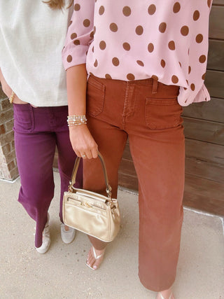 The Ashtin Plum Purple HR Crop Jeans - All About You