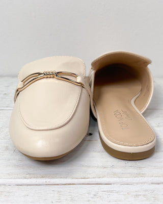 The Beth Ivory Gold Detail Mule - All About You