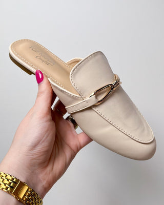 The Beth Ivory Gold Detail Mule - All About You